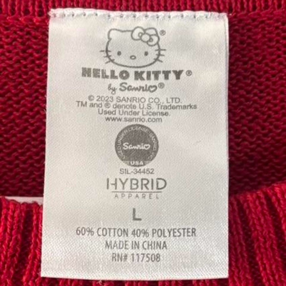 โฅ๏ธRed Hello Kitty Knit Sweaterโฅ๏ธ - Picture 4 of 4